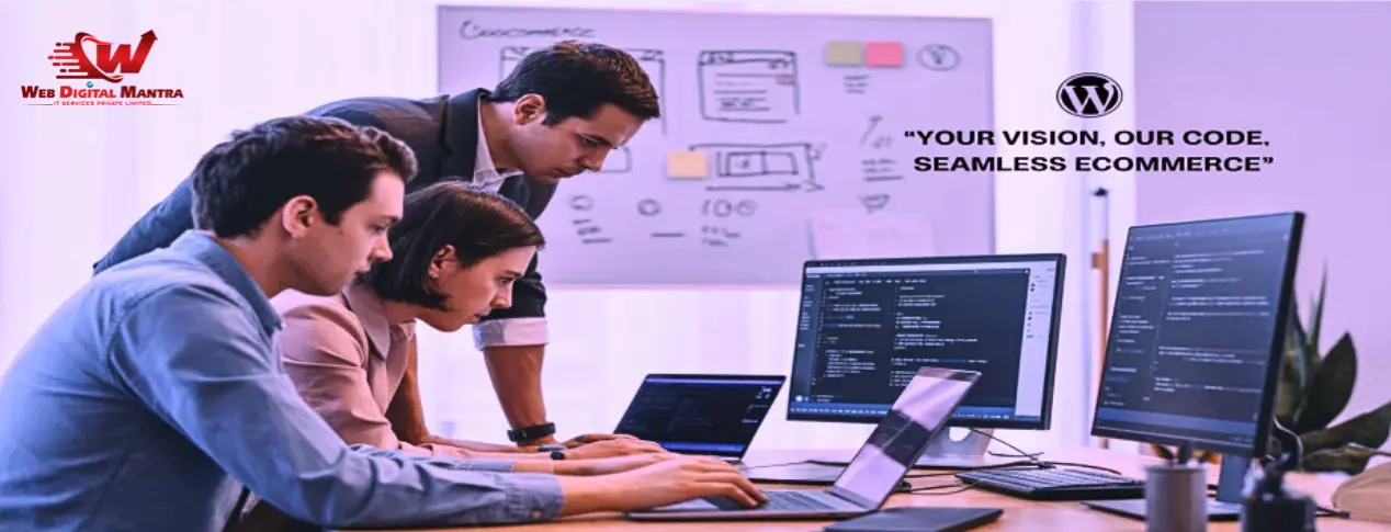Hero image showing WordPress eCommerce developers near me building custom WooCommerce stores